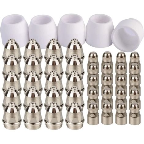 Lot de 45 électrodes consommables pour cutter plasma P80 1,7 pointe 100 A (1/4)