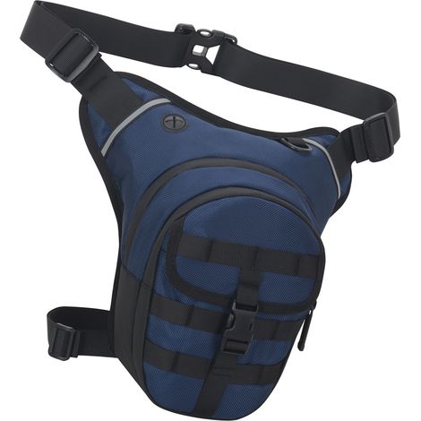 Sacoche de cuisse pour moto, sangle de taille et de jambe ajustable de 89 à 119 cm, idéale pour les aventures en plein air, sacoche de ceinture multifonction imperméable pour la moto, la randonnée et (1/4)