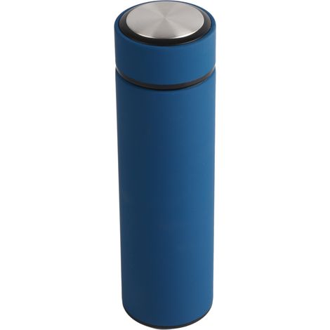 Gobelets en acier inoxydable 500ML bleu foncé, tasses à thé isothermes pour bureau, gourde sous vide réutilisable (1/5)