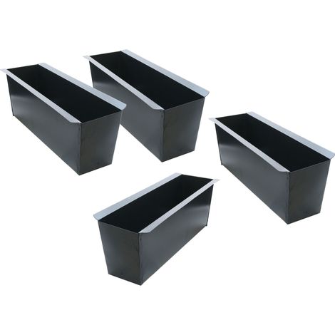 Metall Pflanzkasten Einsatz für Europalette - 4 Stück - Blumenkasten Balkonkasten