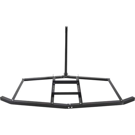 Herse de traînage 74", en acier Q235, avec barres réglables et attelage à broche, supporte jusqu'à 50 lbs, idéale pour tracteurs, ATV, UTV et tondeuses. (1/5)