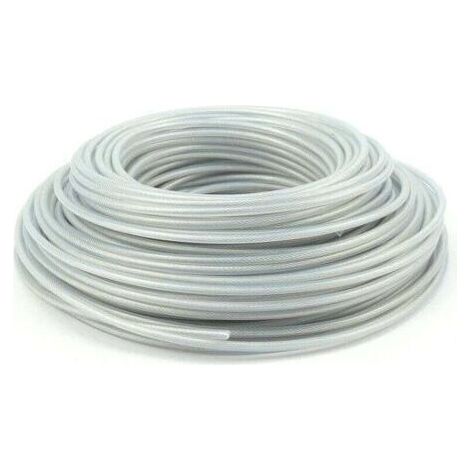 Fil de Tondeuse en Acier 3 mm x 30 mètres, Fil de Tondeuse, Bobine de fil d'acier robuste pour débroussailleuse de jardin, Fil de Rechange pour Tondeuse à Gazon (1/4)