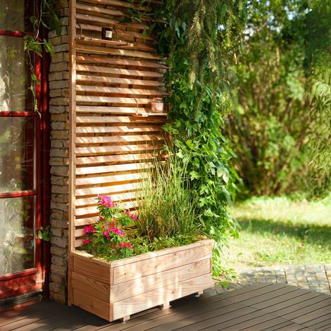 Venetian Garden Planter Larch - L89 x W43 x H234 cm - Self-Assembly