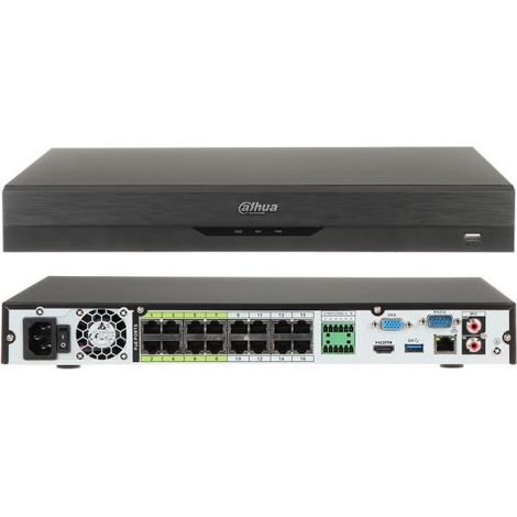 Dahua registrazione IP 32 canali 16 PoE WizSense - NVR5232-16P-EI (4K)S