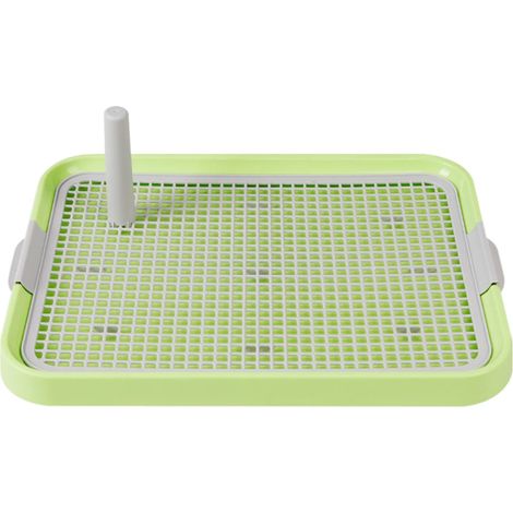 Bac à urine étanche pour chien, avec grille d'apprentissage de la propreté en filet, idéal pour les chiots et les chiens de petite taille. (1/5)