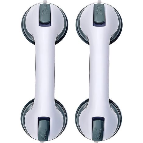 2x SOPORTE DE DUCHA DE BAÑO DE PARED CON VENTOSAS PASAMANOS PARA PERSONAS MAYORES (1/5)