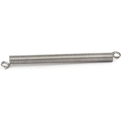 Traction Spring 75 mm Tension Springs with Hooks Stainless Steel Springs Wire Diameter 1.1 mm Outer Diameter 10 mm Force 2.35 kg (1/4)