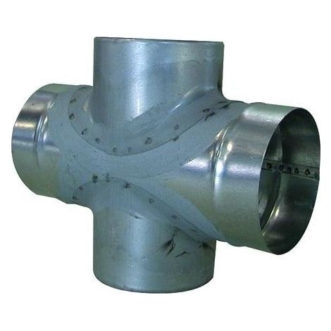 Cruz de escuadra de diámetro 125 mm en galvanizado
