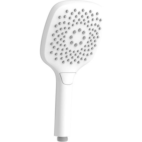 Primaster Handbrause 3 Strahlarten Water Flow quadratisch weiß mit Wasserspareinsatz Handbrause (1/2)
