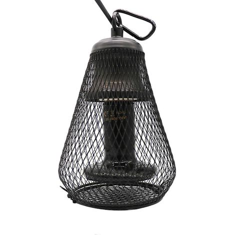 Lampe chauffante en céramique 150 W pour animaux de compagnie (reptiles, chats, chiens et oiseaux) - Abat-jour anti-brûlure (1/4)