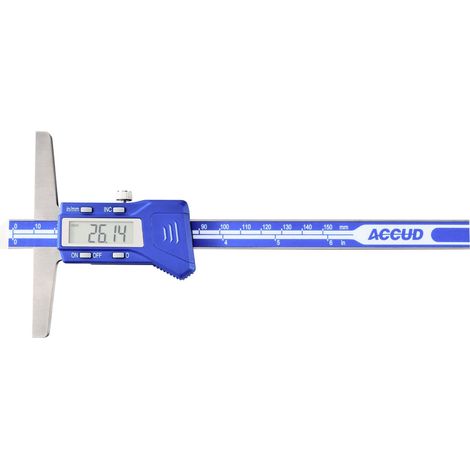 Accud 1601078 Tiefenmessschieber 200 mm (1/4)