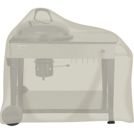 Tepro Abdeckhaube Schutzhülle für Grillwagen Abdeckplane beige 120x75x110 cm (1/2)