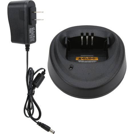Chargeur de batterie radio bidirectionnelle pour Motorola CP040/140/340/360 3138 3688 EP450, station de charge avec prise américaine 100‑240V (1/5)