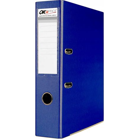 Raccoglitore formato A4/75mm con accessori, colore blu navy. (1/5)
