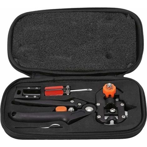 Outil De Greffage - Ciseaux De Taille Pour Arbres Fruitiers - Coupe Précise 5 À 14 Mm - Ensemble Complet Avec 2 Lames De Rechange - 1 Pièce (1/5)