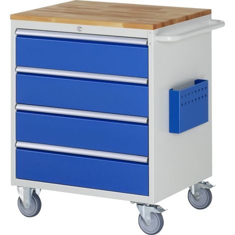 Chariot de montage Rau hêtre-top 4 x tiroir-XL 4x180mm LxPxH 770x650x975 mm (1/5)