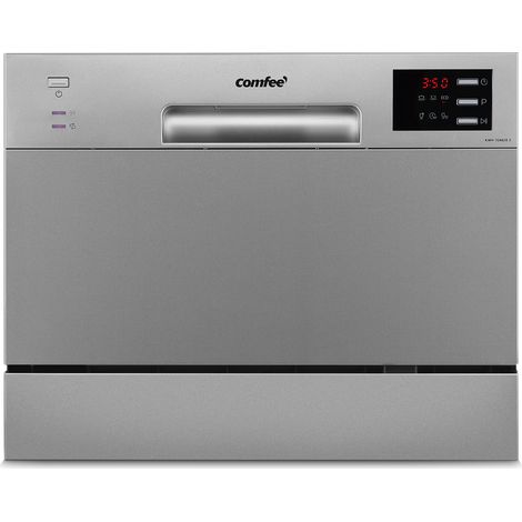 Comfee – Lave-vaisselle pose libre CDWTT602ESD 55cm 47dB 6 couverts – 6 programmes – Affichage LED – Inox – Classe D