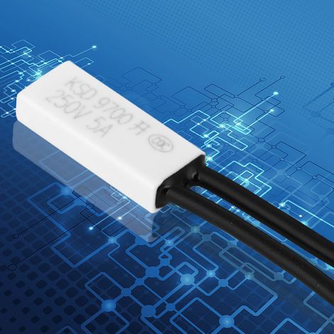 10 pièces KSD9700 Interrupteur de contrôle de température normalement ouvert, protecteur thermique, sonde en plastique 95℃ (1/5)