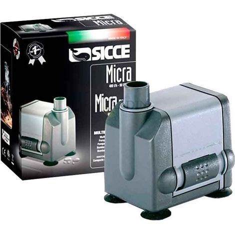 Pompe Eau Submersible Micra 0,6 m - 400 l/h Mini Pompe Aquarium, Ajustable Pompe Fontaine pour Étang Fontaine (1/5)