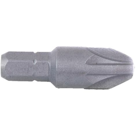 Punta pozidrive para atornillar 1/4" con huellas desde PZ-0 a PZ-4 09520101 10 Unds 25 mm PZ-1