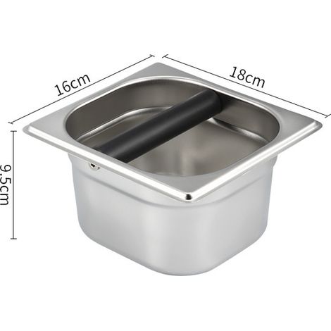 Seau à déchets en acier inoxydable, bac à marc de café, boîte à cendres, bac à cendres, boîte à déchets, accessoires pour machine à café (1/3)