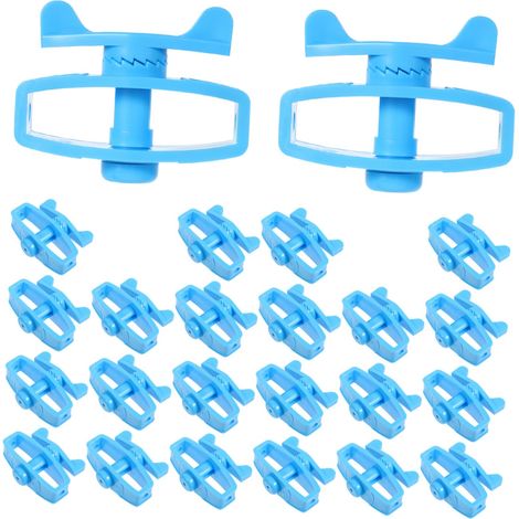 24 pièces Kit Isolateurs et Tendeurs pour Clôture Électrique Accessoires Robustes pour Filet Électrique Animaux Résistants et Faciles à Installer (1/5)