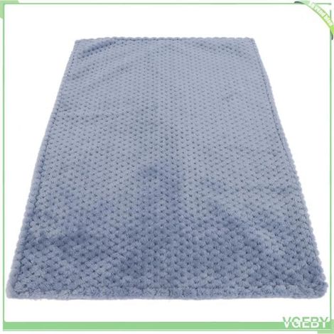 Couverture pour animaux - FAF EICY - L 100×80 cm - Treillis d'ananas - Bleu fumé - Lavable en machine (1/5)