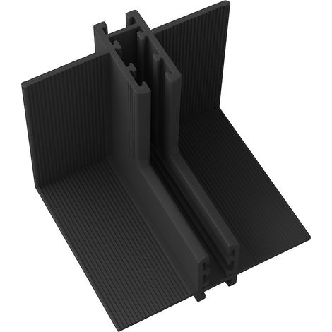 Connecteur de rail encastré d’angle haut/bas noir MAGNETIC TRACK 5MM Milagro (1/4)