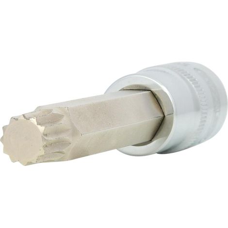 1/2"Bussola p.viti XZN CHROME lunga,M12 (1/4)