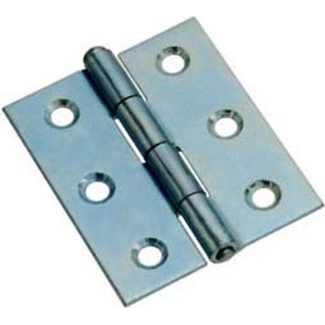 24PZ CERNIERE MEZZE LARGHE PESANTI PERNO SFILABILE ART.840 - 2" mm.50x40x1,4