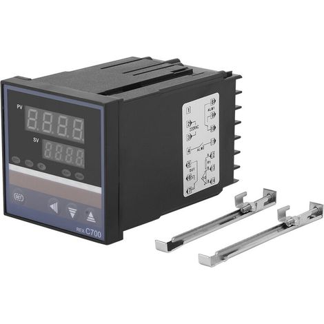 Jeffergarden Petit thermostat avec alarme de surchauffe, régulation thermostatique, incubateur numérique, industrie chimique, moulage par injection, alimentation électrique-DOU