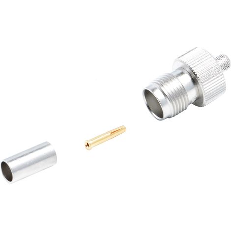 Connecteur coaxial RS PRO Femelle Droit, raccordement A sertir 50O Montage sur câble ( Prix pour 1 ) (1/2)
