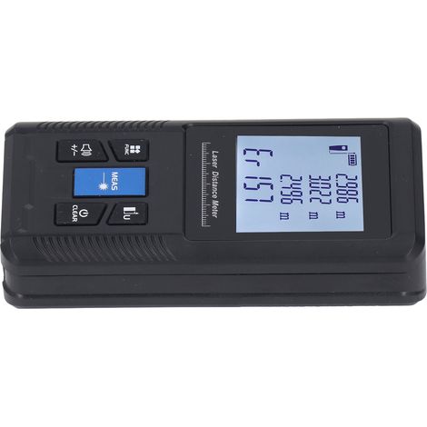 Télémètre laser numérique portable avec plusieurs modes de mesure, portée jusqu'à 120 m. (1/5)