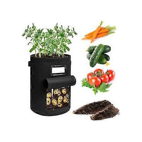 Jardinières à pommes de terre AC, sac de plantation surélevé avec poignées et fenêtre d'observation, sac de plantation pour tomates (1/5)