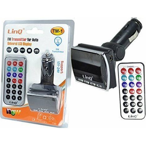 TRADE SHOP - Trasmettitore Fm Bluetooth Mp3 Usb Sd / Mmc Per Auto Linq Tm-1 Lettore -