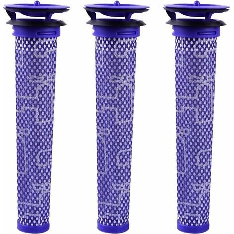 Filtre pour Dyson V8 V7 V6 DC62 Aspirateur ,GU.B/bon Filtre Mélange de Matériaux Standard Bleue, Lot de 3 (1/5)