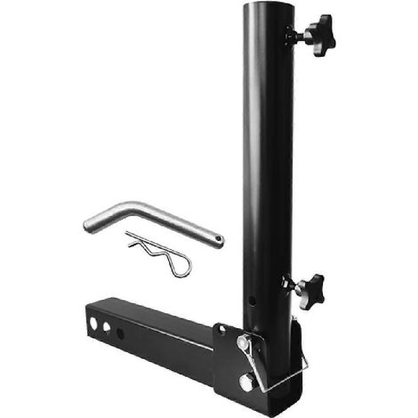 Support de mât de drapeau pour attelage de remorque, pour véhicule avec récepteur d'attelage -- (1/5)
