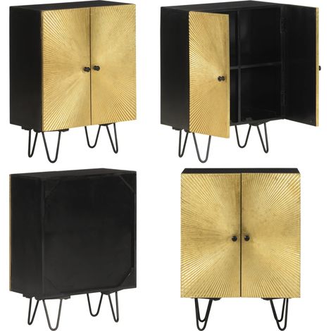 Buffet 55x30x75 cm bois massif de manguier - Buffet en bois - Rangement (1/5)