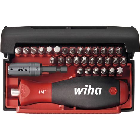Wiha Set di inserti Collector Standard 25 mm Assortiti, 32 pz., 1/4" C6,3 in custodia (34686)