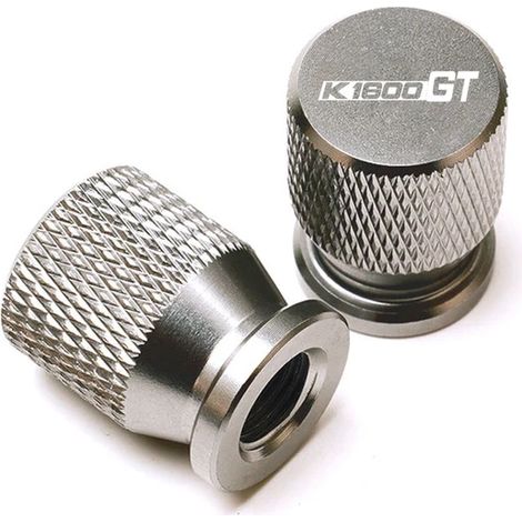 (Titane) Compatible avec les modèles K1600GT et K1600GTL : cache-pneu, bouchon de valve, accessoire CNC anti-poussière. (1/5)