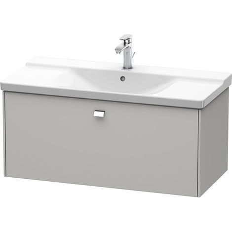BRIOSO mobile lavabo maniglia cromata 450x1020x479mm cemento