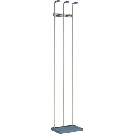 Perchero mod. 465 herrajes en cromo satinado lacado azul, 182 cm(alto)34 cm(ancho)20 cm(largo) (1/2)