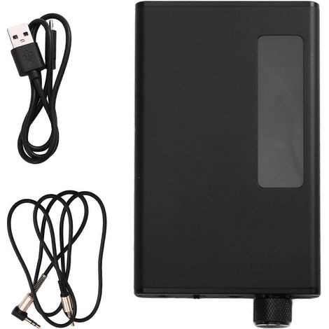 Tragbarer 3,5-mm-Kopfhörerverstärker mit Bluetooth 5.0-Empfänger, zweistufigem Verstärkungsschalter, 16–300 Ohm HiFi-Kopfhörerverstärker (1/5)