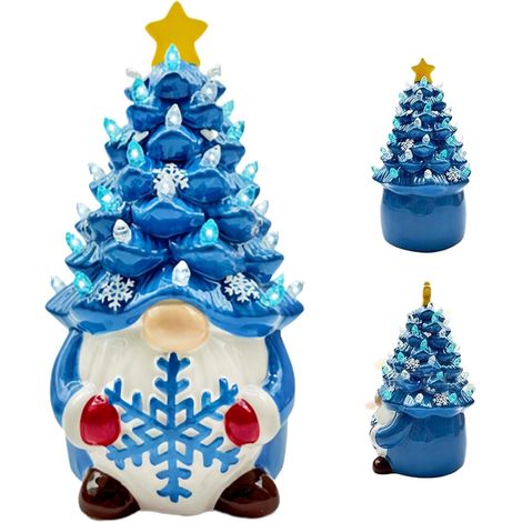 Lighted Christmas Tree Gnome Résine Christmas Gnomes Tree (1/5)