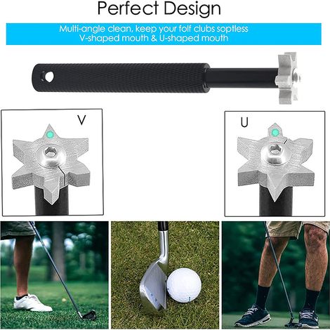 Ensemble d'outils Brosse double face pour clubs Affûteur de clubs Kits pratiques d'affûtage et de nettoyage Cadeau idéal pour vous (1/5)
