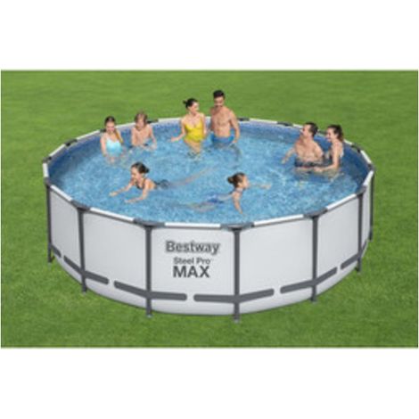 PISCINA STEEL PRO MAX C/TELAIO E ACCES D 488X122 5612Z