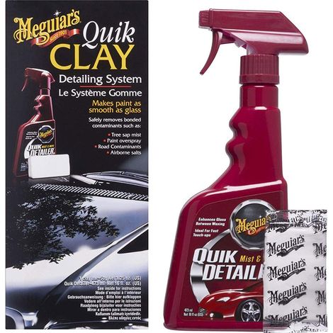 Meguiar’s 73435 Kit Quik Clay con Pulitore, Piccolo