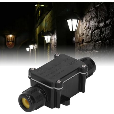 FSH711 3-Wege-Außensteckverbinder, IP68 wasserdichter Kabelverbinder für 5-9 mm, 9-12 mm und 12-15 mm elektrische Anschlussdosen mit externem Hülsenschutz. (1/5)