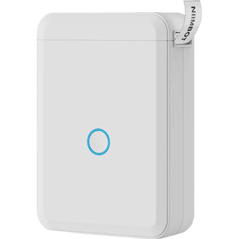 Impresora de etiquetas D110 con 1 rollo de etiquetas, impresora de etiquetas autoadhesivas portátil, mini impresora para el hogar, la oficina y la escuela (1/5)