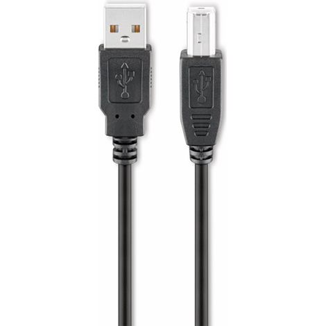 Câble de connexion GOOBAY USB 2.0 Hi-Speed A/B 93598, 5 m, noir